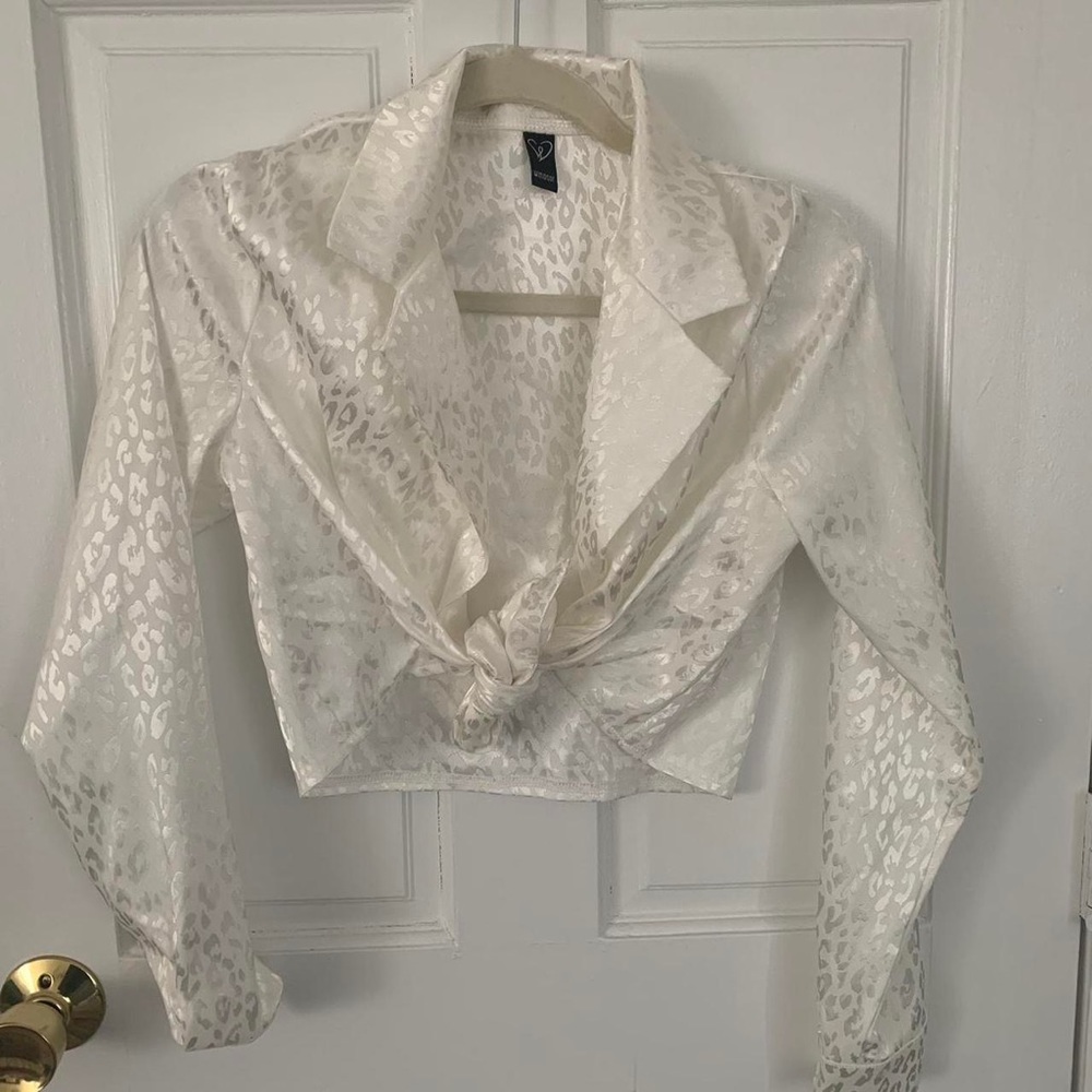 Cheetah Print Satin Top